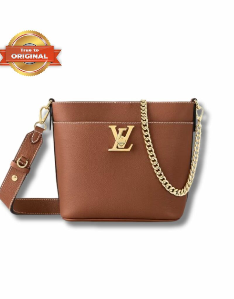 [True-to-ORIGINAL] Louis Vuitton Lock and Walk Brown For Women 8.1in/20.5cm M24165