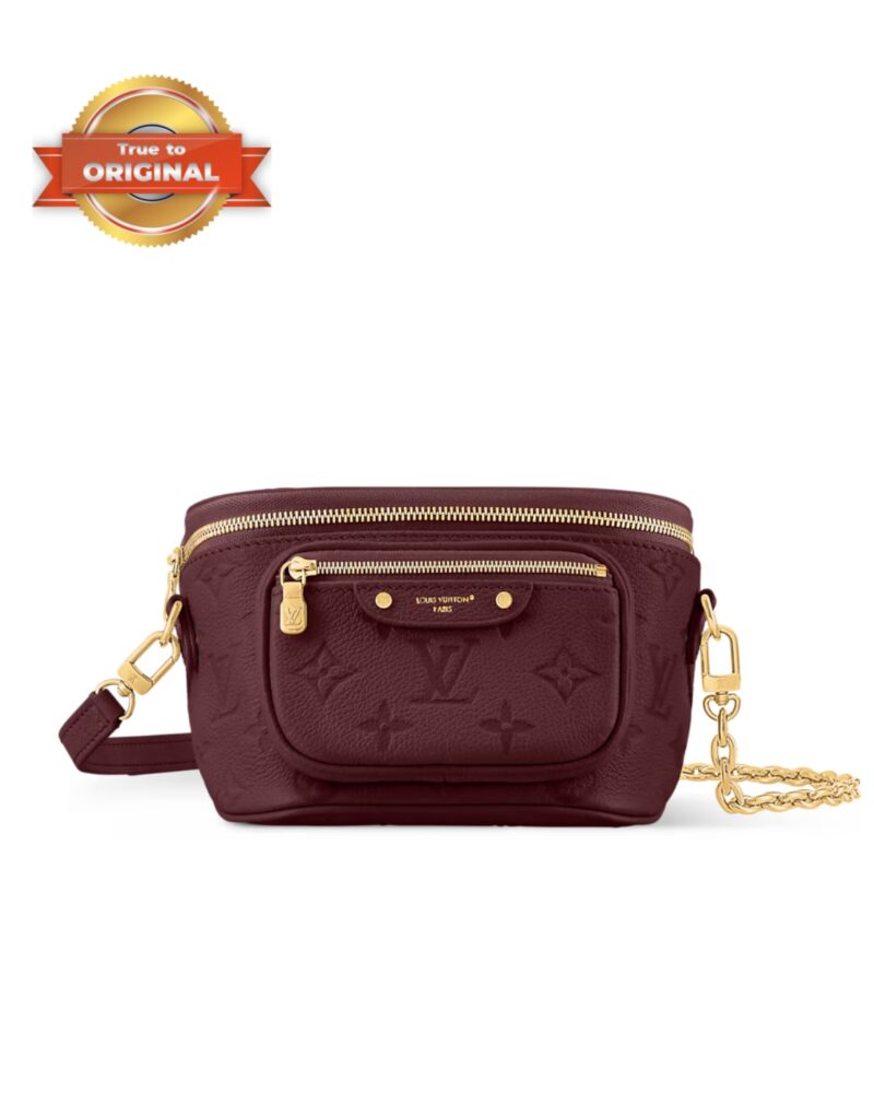 [True-to-ORIGINAL] Louis Vuitton Mini Bumbag Garnet Red For Women 6.7in/17cm M25905