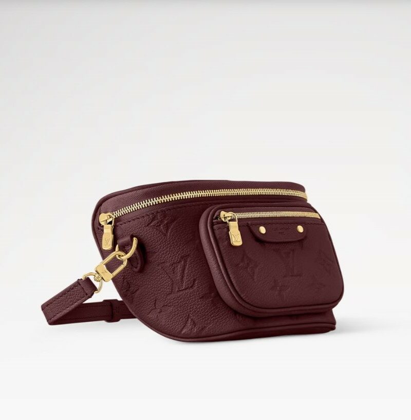 [True-to-ORIGINAL] Louis Vuitton Mini Bumbag Garnet Red For Women 6.7in/17cm M25905