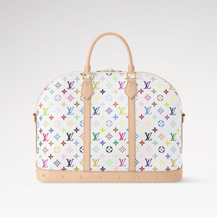 Louis Vuitton LV x TM Alma Travel Crossbody Bag 17.7in/ 45cm Multicolored Gold Hardware For Women M27901