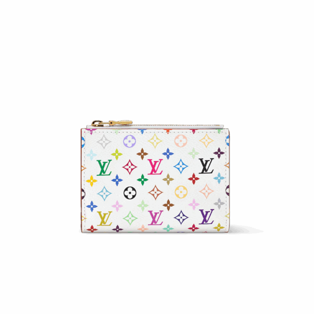 Louis Vuitton LV x TM Victorine Wallet 4.7in/ 12cm Multicolor Gold Hardware For Women M28387