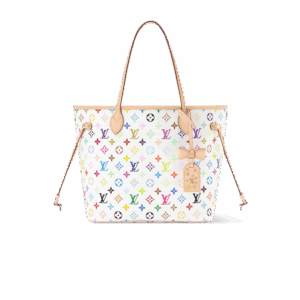 Louis Vuitton LV x TM Neverfull MM Tote Bag 12.2in/ 31cm Multicolor Gold Hardware For Women M27787