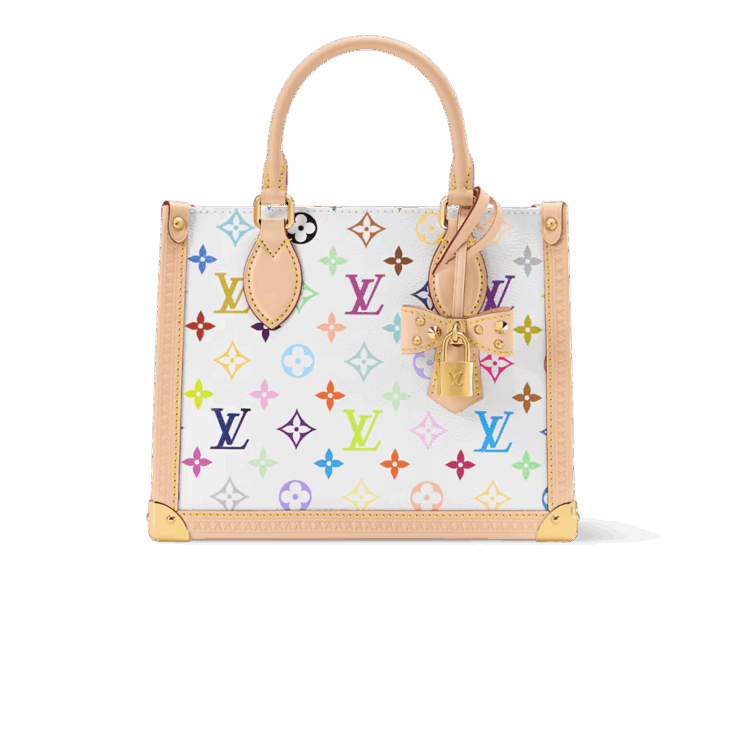 Louis Vuitton LV x TM Onthego PM Tote Bag 9.8in/ 25cm Multicolored Gold Hardware For Women M27580