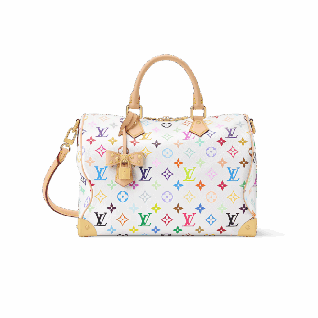 Louis Vuitton LV x TM Speedy Soft 30 Crossbody Bag 11.8in/ 30cm Multicolored Gold Hardware For Women M27789
