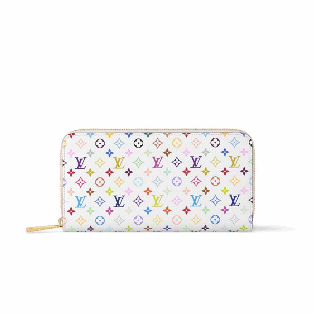 Louis Vuitton LV x TM Zippy Wallet 7.7in/ 20cm Multicolor Gold Hardware For Women M13922