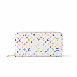 Louis Vuitton LV x TM Zippy Wallet 7.7in/ 20cm Multicolor Gold Hardware For Women M13922