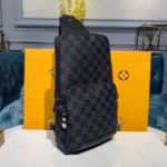Louis Vuitton Avenue Sling Bag 32cm Damier Graphite Canvas Spring/Summer Collection N42424, Black