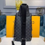 Louis Vuitton Avenue Sling Bag 32cm Damier Graphite Canvas Spring/Summer Collection N42424, Black