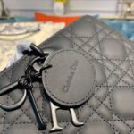 Christian Dior Large Lady Dior Bag Black For Women 12.5in/32cm CD M0566SLOI_M989