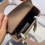 Christian Dior Small Lady Dior Bag Gold Toned Hardware Beige For Women 8in/20cm CD
