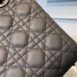 Christian Dior Medium Lady Dior Bag Matte Hardware Black Ultramatte For Women 9.5in/24cm CD M0565SLOI_M989