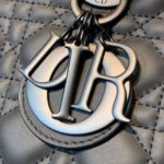 Christian Dior Medium Lady Dior Bag Matte Hardware Black Ultramatte For Women 9.5in/24cm CD M0565SLOI_M989