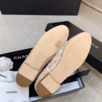Chanel Ballerina Flats Tweed and Grosgrain Light Pink For Women, Women's Shoes G02819