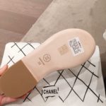 Chanel Woven Chain Cork Sandals Tweed Beige/Black For Women, Women's Shoes
