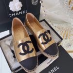 Chanel Espadrilles Rose Gold/Black For Women, Women's Shoes G29762
