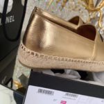 Chanel Espadrilles Rose Gold/Black For Women, Women's Shoes G29762