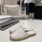 Christian Dior Granville Espadrille White Embossed Lambskin White For Women CD