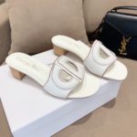 Christian Dior D Club Slide White For Women CD