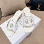 Christian Dior D Club Slide White For Women CD