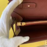 Hermes Kelly Wallet To Go Woc Epsom Wine For Women, Women's Wallet 8.3in/21cm