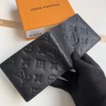 Louis Vuitton Multiple Wallet In Black Monogram Shadow For Men, Men's Wallet 4.5in/11.5cm LV M62901