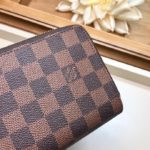 Louis Vuitton Clemence Wallet Damier Ebene Canvas For Women, Women Wallet LV