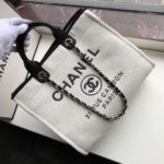 Chanel Small Shopping Bag Silver Hardware White For Women, Women's Handbags, Shoulder Bags 15.2in/39cm AS3257