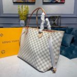 Louis Vuitton Neverfull GM Tote Bag Damier Azur Canvas Rose Ballerine Pink For Women, Women's Handbags, Shoulder Bags 15.4in/39cm LV N41604