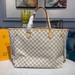 Louis Vuitton Neverfull GM Tote Bag Damier Azur Canvas Rose Ballerine Pink For Women, Women's Handbags, Shoulder Bags 15.4in/39cm LV N41604