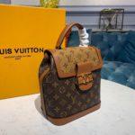 Louis Vuitton Dauphine Backpack PM Monogram and Monogram Reverse Canvas By Nicolas Ghesquiere For Spring-Summer, Women's Bags 20cm LV M45142