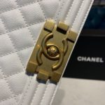 Chanel Small Boy Handbag White For Women, Women's Bags, Shoulder And Crossbody Bags 7.8in/20cm A67085