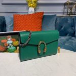 Gucci Dionysus Mini Chain Bag Emerald Green Metal-Free Tanned For Women 8in/20cm GG 401231 CAOGX 3120