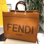 Fendi Sunshine Large Tote Bag Brown For Women, Women's Handbags, Shoulder And Crossbody Bags 15.7in/40cm FF 8BH372ABVLF0PWZ