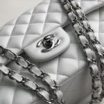 Chanel Classic HandBag White For Women 9.9in/25.5cm A01112