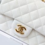 Chanel Classic Mini Flap Bag Golden Hardware White For Women 6.6in/17cm A35200