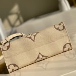 Louis Vuitton Onthego PM Monogram Empreinte Tourterelle Grey/Beige For Women, Women's Handbags, Shoulder And Crossbody Bags 9.8in/25cm LV M45654