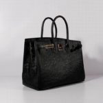 Hermes Birkin With Textures Black For Women Gold Toned Hardware 14in/35cm
