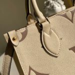 Louis Vuitton Onthego PM Monogram Empreinte Tourterelle Grey/Beige For Women, Women's Handbags, Shoulder And Crossbody Bags 9.8in/25cm LV M45654