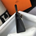 Hermes Mini Kelly 19 Sellier Epsom Black Bag For Women, Women's Handbags, Shoulder Bags 7.5in/19cm