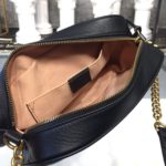 Gucci GG Marmont Small Matelassé Shoulder Bag Black Matelassé Chevron For Women 9.5in/24cm GG 447632 DTD1T 1000