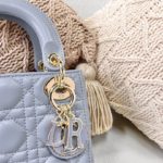 Christian Dior Mini Lady Dior Bag Blue For Women 6.5in/17cm CD M0505SLOI