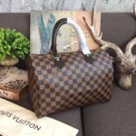 Louis Vuitton Speedy 30 Bag Damier Ebene Canvas For Women 11.8in/30cm Brown LV N41364