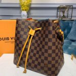 Louis Vuitton Néo Noé BB Bucket Bag 26cm Damier Ebene Canvas Spring/Summer Collection N40213, Safran