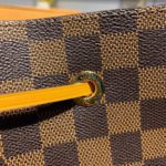 Louis Vuitton Néo Noé BB Bucket Bag 26cm Damier Ebene Canvas Spring/Summer Collection N40213, Safran