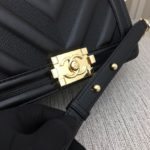 Chanel Boy Black For Women 9.8in/25cm