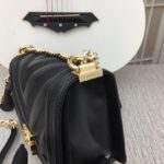 Chanel Boy Black For Women 9.8in/25cm