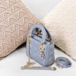 Christian Dior Mini Lady Dior Bag Blue For Women 6.5in/17cm CD M0505SLOI
