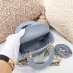 Christian Dior Mini Lady Dior Bag Blue For Women 6.5in/17cm CD M0505SLOI