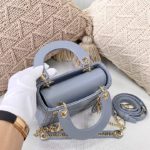 Christian Dior Mini Lady Dior Bag Blue For Women 6.5in/17cm CD M0505SLOI