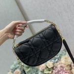 Christian Dior Small Dior Vibe Hobo Bag Black Cannage, Black, For Women Women's Handbags, Crossbody Bags, 20cm CD M7200ONOA_M911